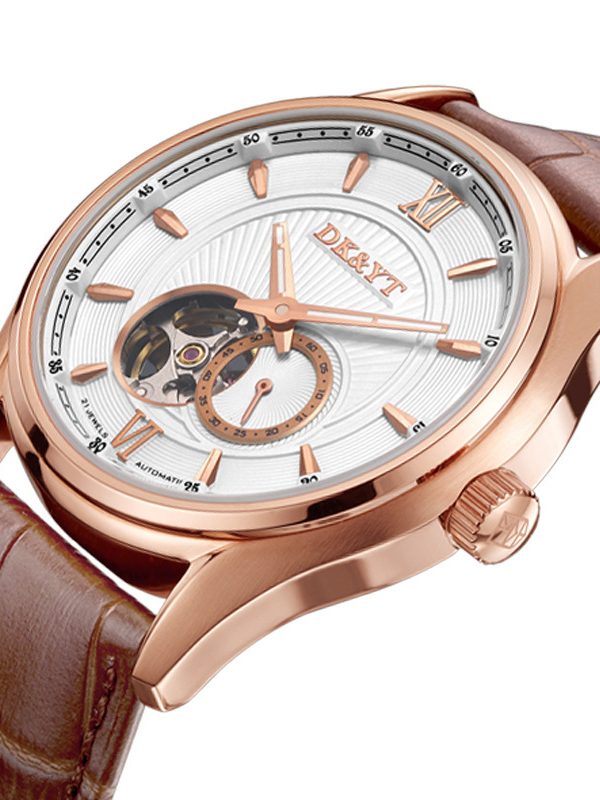 Fully automatic window and bottom mechanical watch