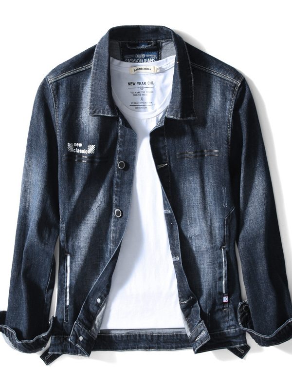 Printed vest casual denim