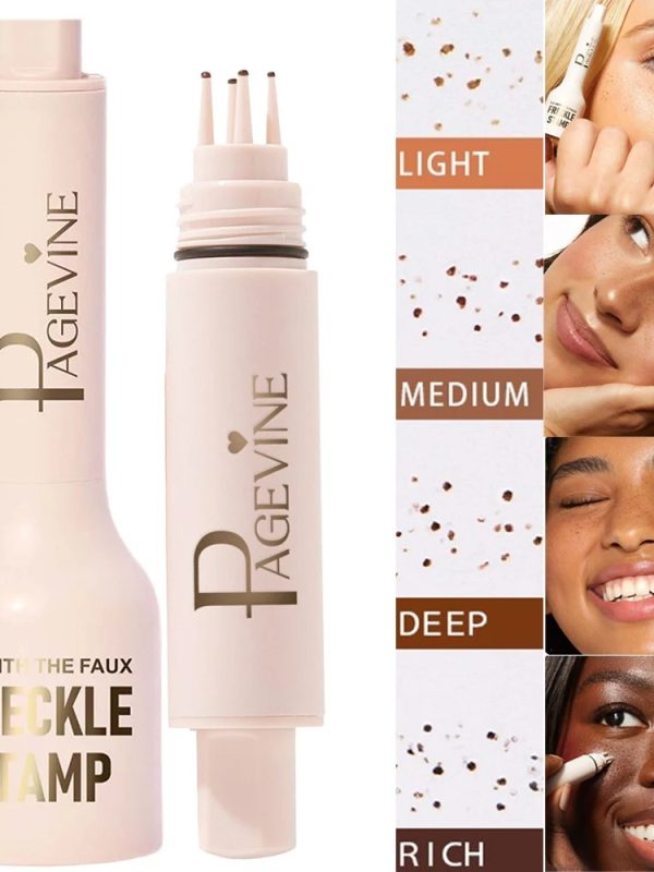 خمسة نقاط من النمش قلم سائل وسادة هوائية مظهر طبيعي نمش واقعي تجف بسرعة بقع نمش وحمات طويلة الأمد مكياج يدوم طويلاً