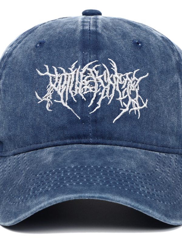 Retro Washed Baseball Cap Embroidered Hat