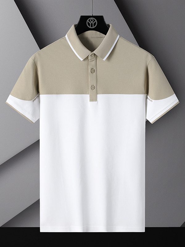 Polo Shirt Stitching Embroidered Ice Breathable Lapel T Shirt