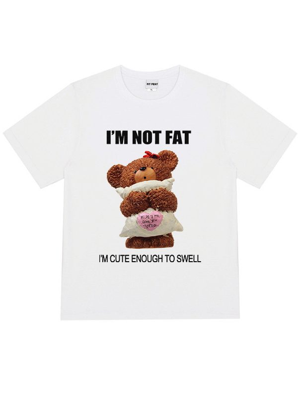 كم قصير بطبعة دب لطيف