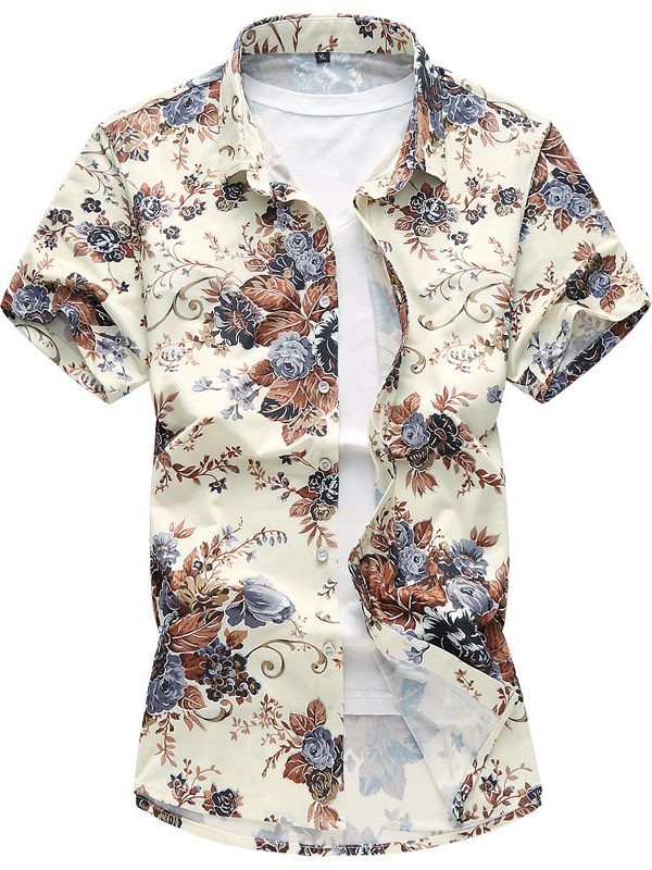 New men's floral shirt