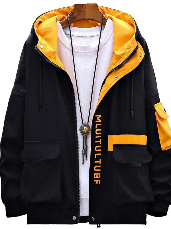 Men's Jackets Thickened Casual Coats Trendy Hooded Tops