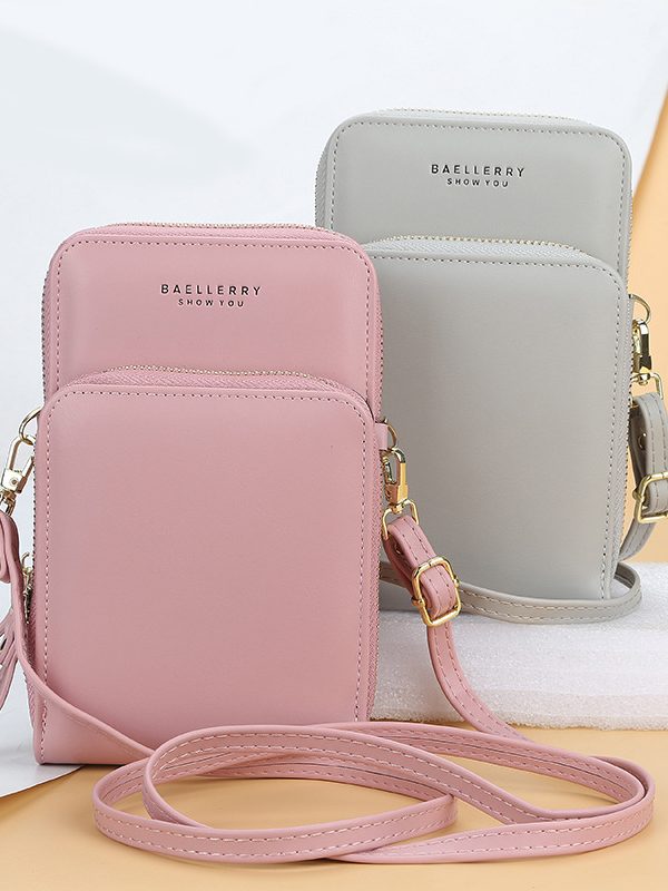 Large Capacity Crossbody Shoulder Bags For Women Fashion Zipper Mobile Phone Bag