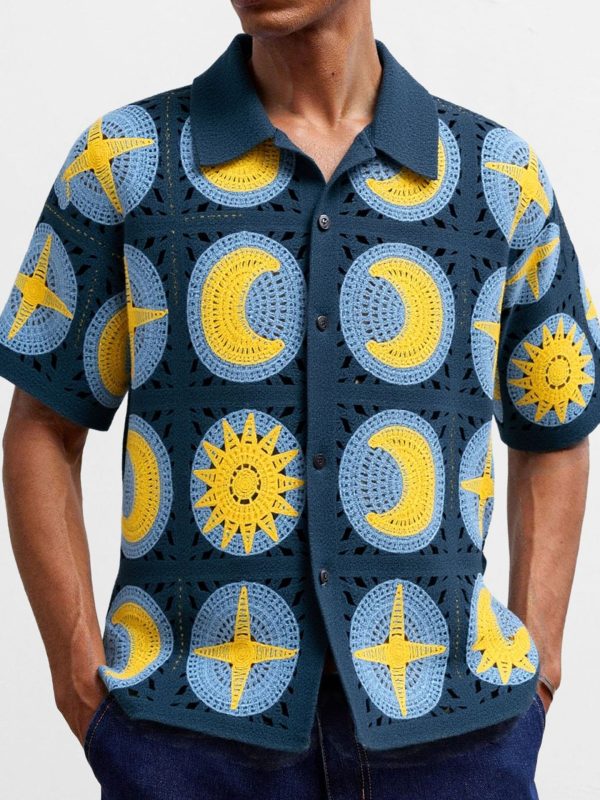 سترة كارديجان صيفية بأكمام قصيرة للرجال