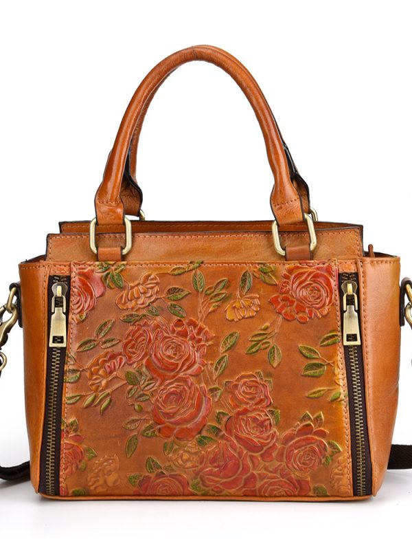 High Quality Natural Skin Tote Purse Cross Body Handbag Brush Color Women Messenger Shoulder Top Handle Genuine Leather Bags