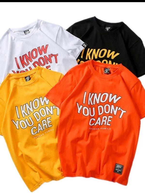 تي شيرت هاراجوكو بأكمام قصيرة بتصميم هيب هوب