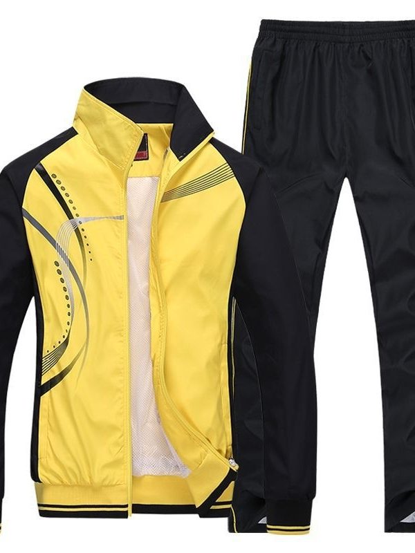 Spring And Autumn Couple Sports Suit Male And Female Student Casual Sportswear