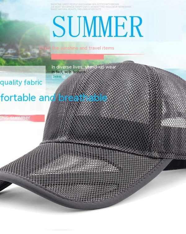 Men's Spring And Summer Breathable Mesh Hat Sun Protection Sunshade