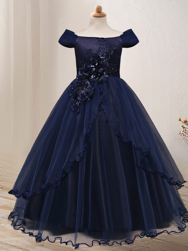 زي الأميرة ذات فستان الزهور بكتف واحد