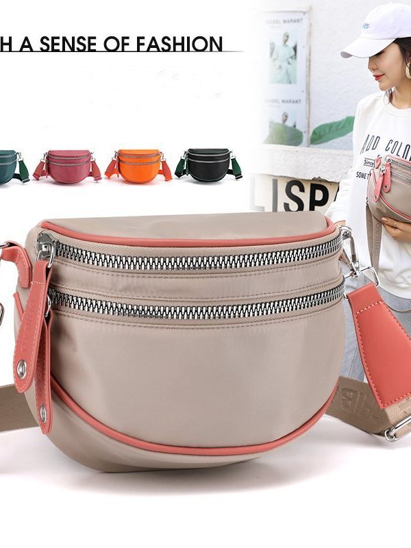 Women's Fashion Oxford Cloth Crossbody One Shoulder Shell Bag