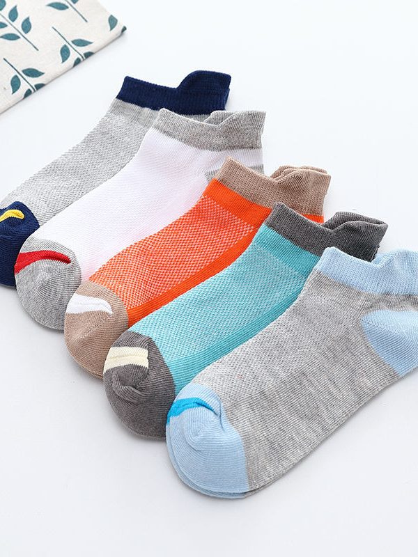 جوارب أطفال رقيقة شبكية تسمح بالتهوية، جوارب قطنية رقيقة للأولاد، جوارب للأولاد، جوارب للبنات، جوارب قارب