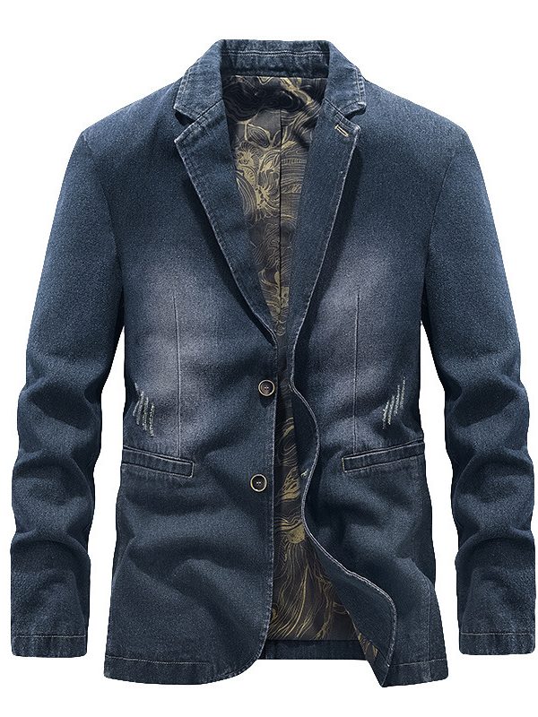 Spring And Autumn Denim Jacket Business Leisure