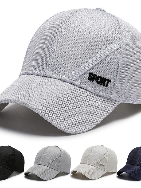 Hat Men's Baseball Cap Women's Mesh Sports Running Breathable