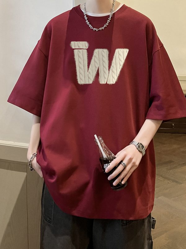 American Retro Cotton Heavy T-shirt Half Sleeve