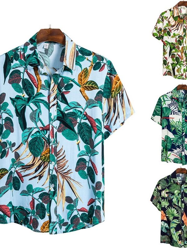 Short-Sleeve Hawaiian-Tops