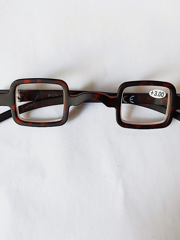 Square Frame Glasses Matte Black