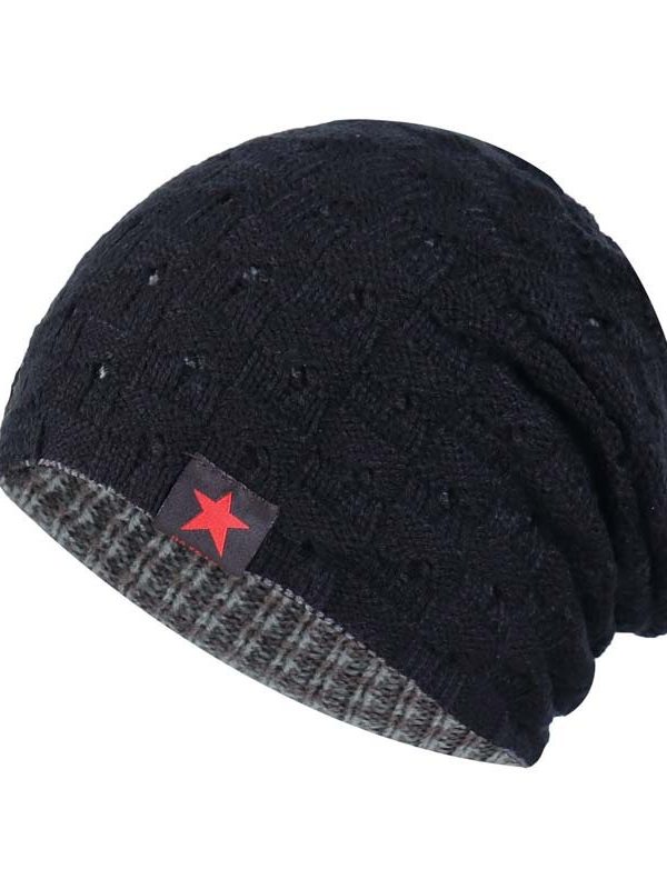 Men And Women Double-sided Warm Woolen Hat