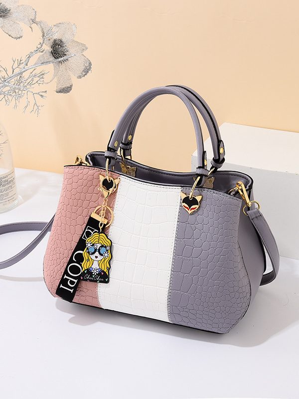 Women's Big Bags Simple PU Leather Large Capacity Shoulder Messenger Bag