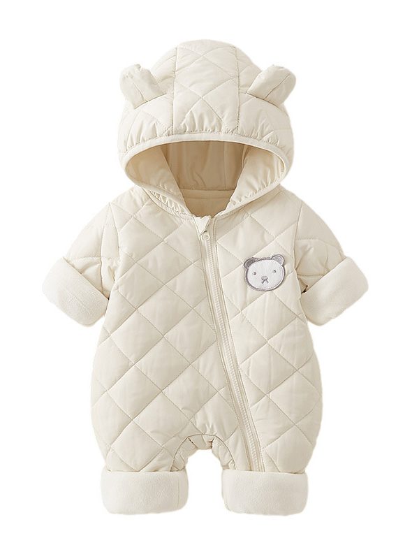 Autumn And Winter Thickening Baby Jumpsuit Romper Cotton-padded Clothes Warm