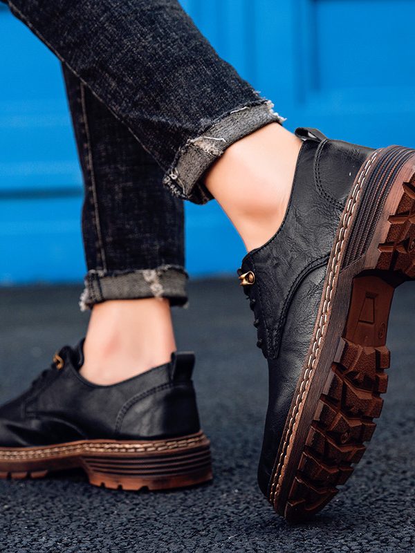 Men's Shoes Low-Cut Martin Boots Men's Casual Shoes Trendy Men