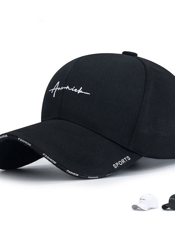 Women's Korean-style Letter Embroidered Peaked Cap Baseball Cap