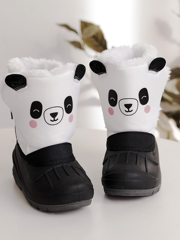 Cartoon Waterproof Non-slip Plus Velvet Men And Women Children's Snow Boots