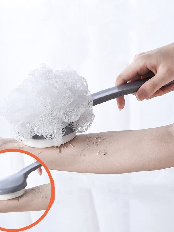 Long Handle Exfoliating Sponge Bath Scrubber Back Body Scrub Exfoliation Cleaning Equipment Bathroom Shower Rubbing Mud Brush