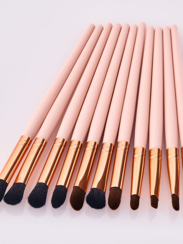 فرشاة مكياج بمقبض خشبي لبودرة الذهب أدوات التجميل
