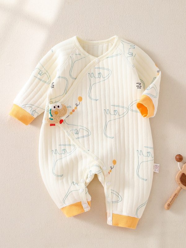 Warm Quilted Newborn Clothes Newborn Baby Baby Jumpsuit