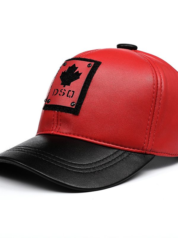 Lambskin Genuine Leather Baseball Cap For Men And Women Couples