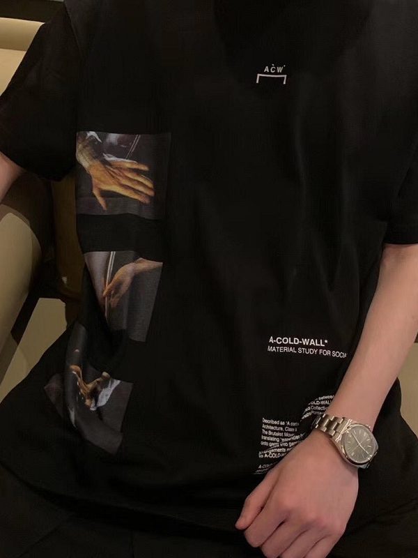 Hand pattern photo print short sleeve