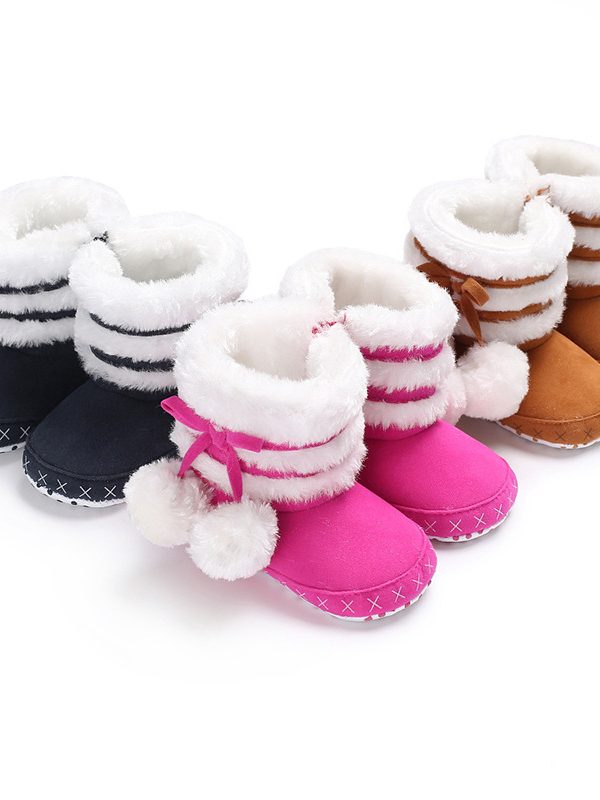 Pom Pom Winter Booties
