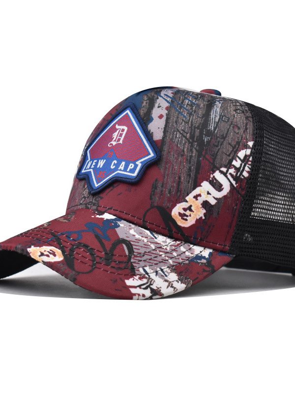 Personalized Trendy Retro B Alphabet Embroidery Baseball Cap Men And Women Labeling Graffiti Peaked Cap