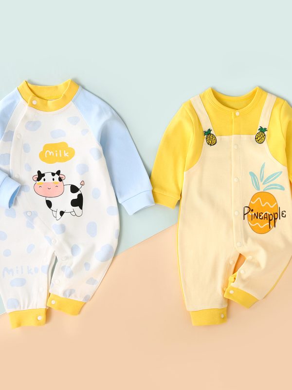 ملابس أطفال رومبر طويلة الأكمام للفتيات بدلة خريفية