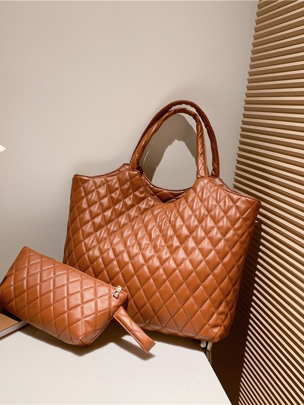 New Versatile Texture Hand-carrying Combination Two-piece Women's Bag