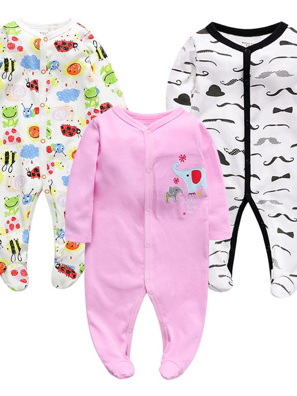 ملابس قطنية من قطعة واحدة ملابس أطفال