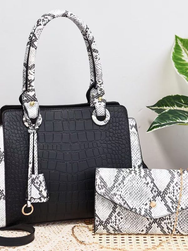 New Serpentine Stitching Fashion Combination Bags