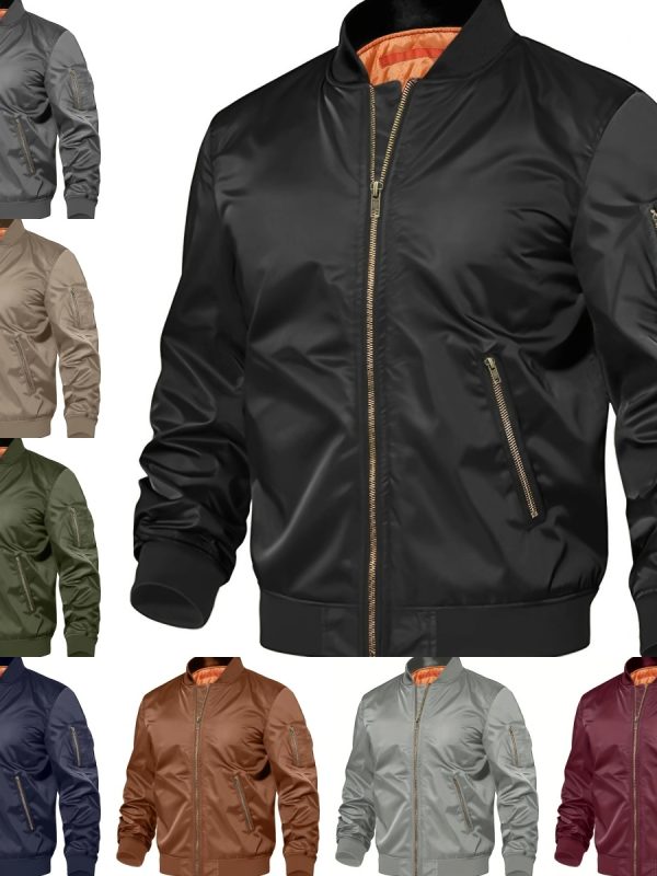 Mens Jacket New Spring Autumn Male Baseball Jackets Pilot Men Outwear Coat Zipper Men's Uniform