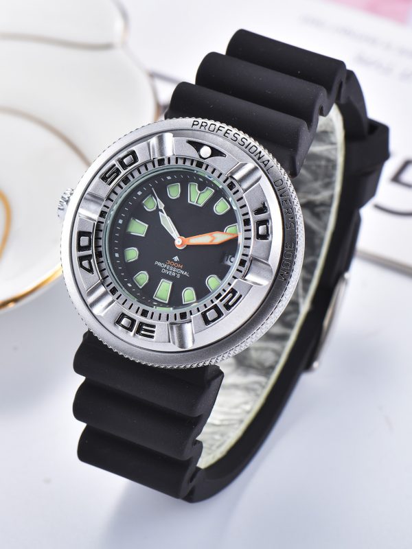 Men's Rubber Band 3 Pin Luminous XT Watch