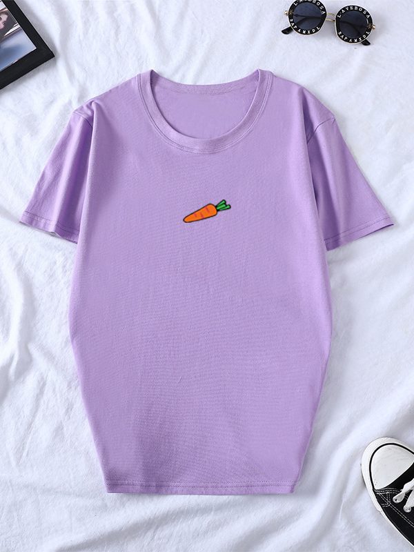 تي شيرت نسائي صيفي بأكمام قصيرة