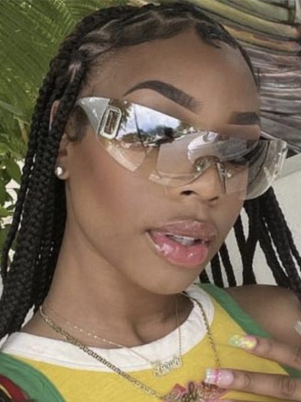 Letter Integrated Sun-proof Millennium Sunglasses