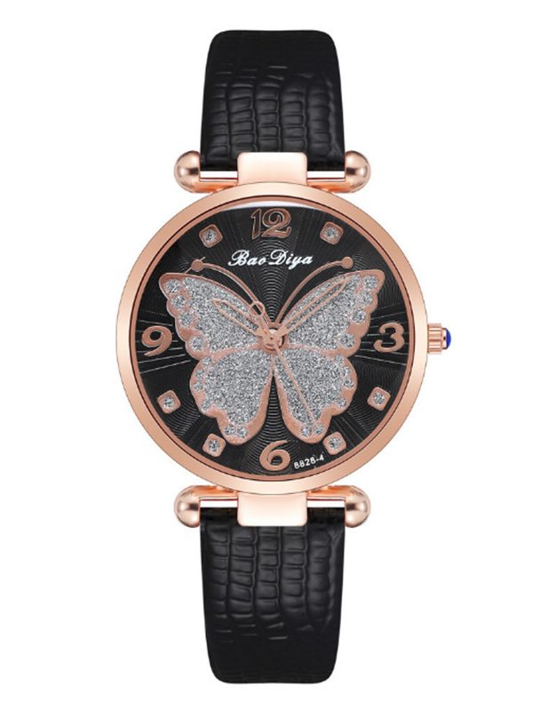 ساعة نسائية بحزام أنيق وبسيط