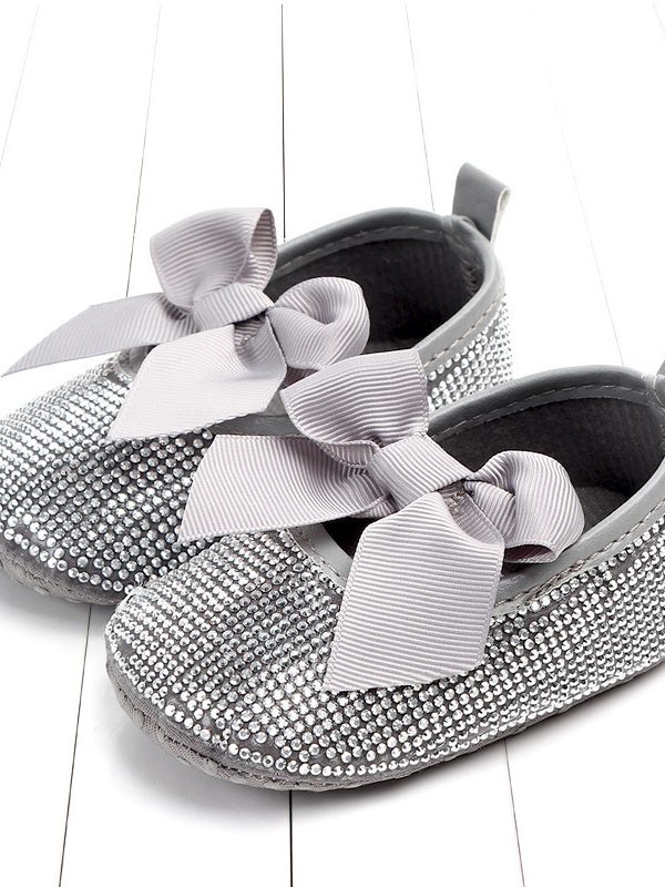 Diamond-studded baby toddler shoes