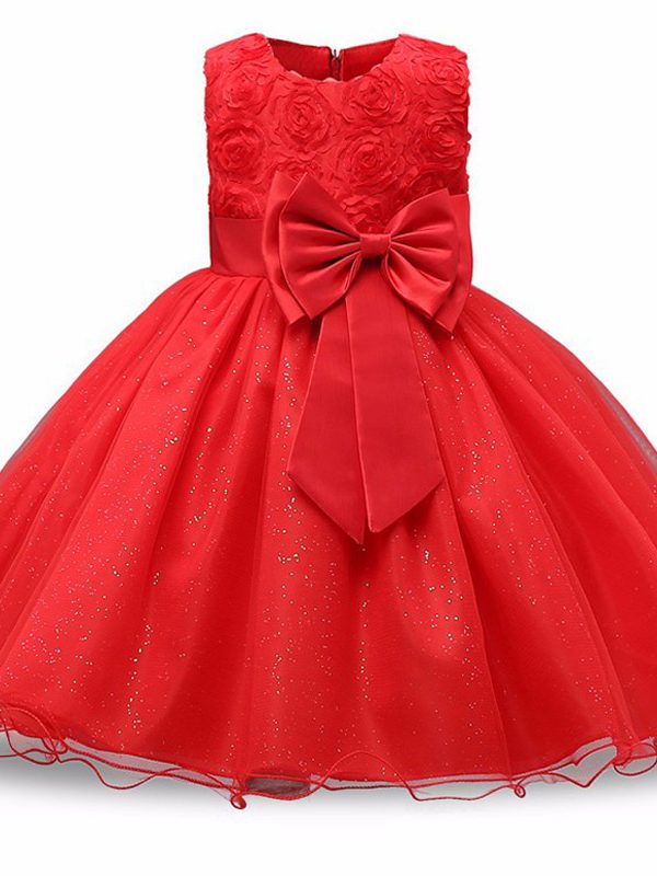 فستان طفل وردي