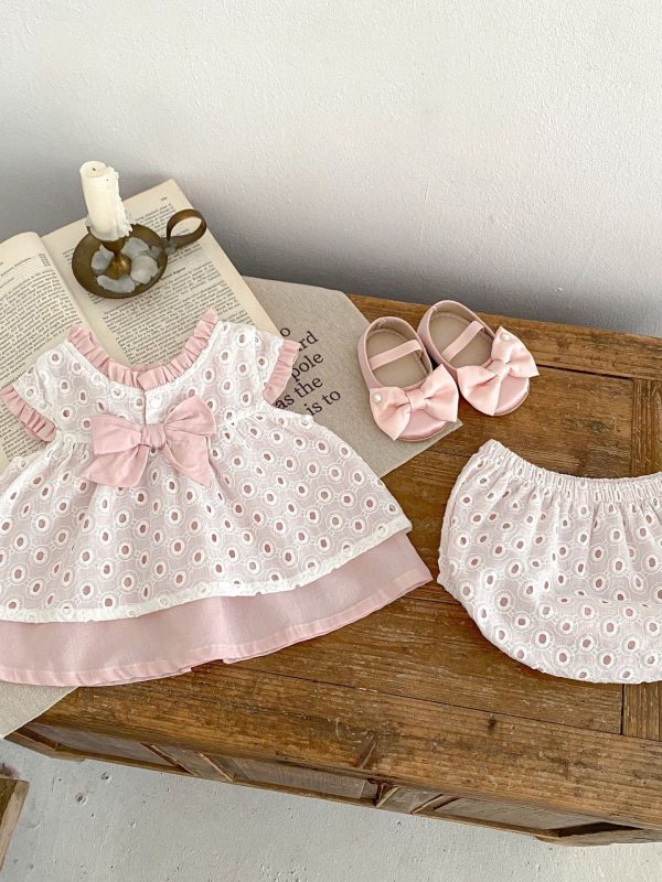 ملابس طفلة رضيعة بدلة مزدوجة الطبقة مجوفة