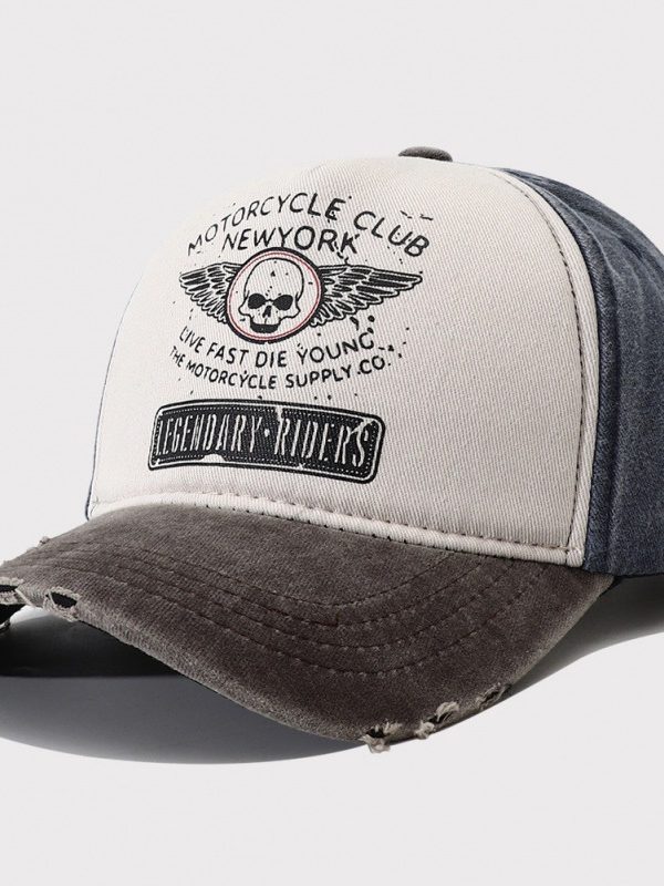 Women's Retro Washed Denim Baseball Cap