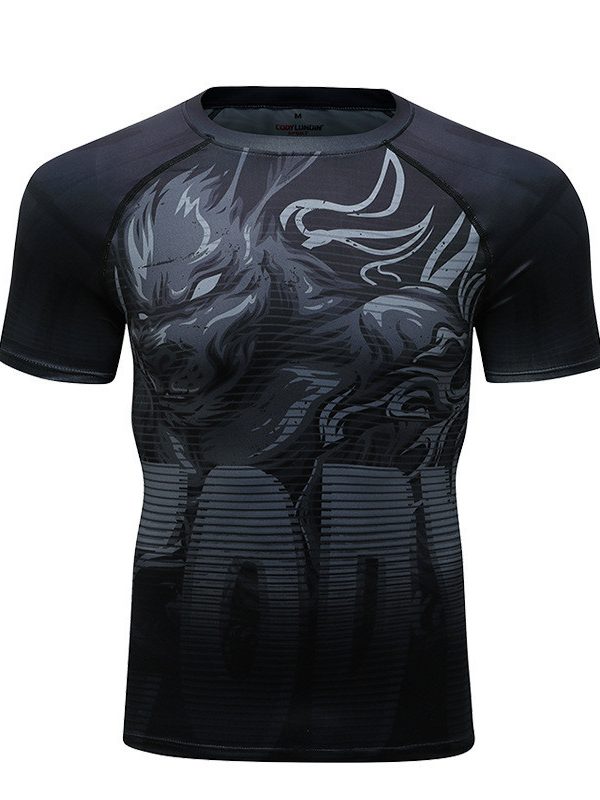 New Style Gym Clothes Men's Short-sleeved Sportswear