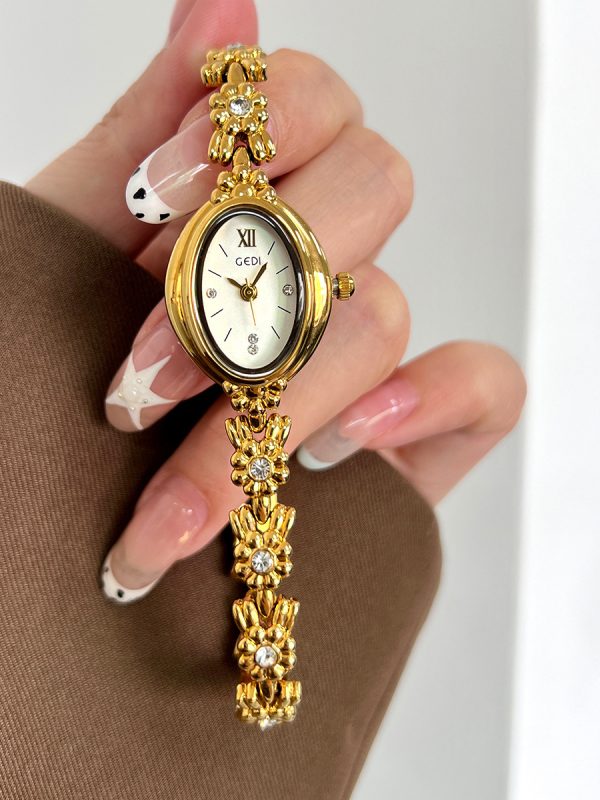 ساعة نسائية خفيفة الوزن فاخرة بتصميم كلاسيكي أنيق